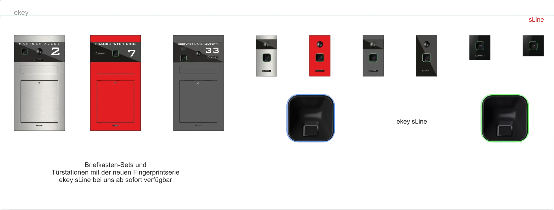 Briefkasten mit Kamera Videosprechanlage Fingerprint Zugangskontrolle Komplettset