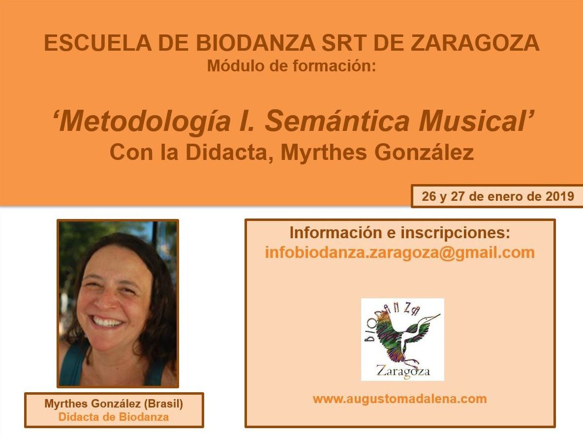 Metodología I 'Semántica Musical', con Myrthes González. 26 y 27 enero 2019
