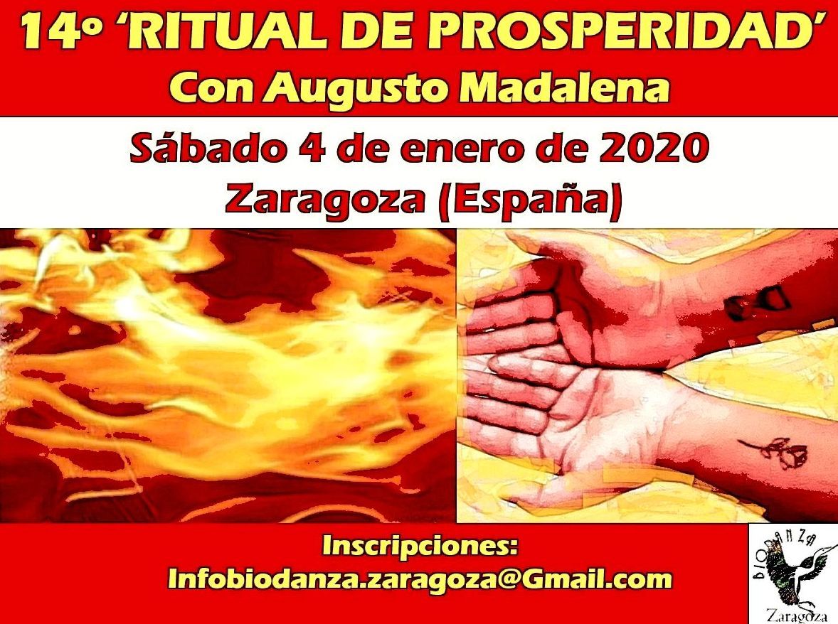 14º Ritual de Prosperidad en Zaragoza, con Augusto Madalena