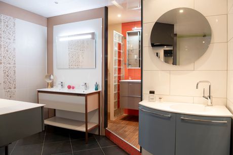 Mobilier salle de bains double  vasques