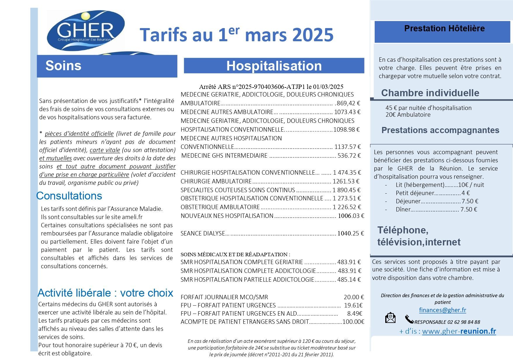 Broche tarifaire de l'hôpital