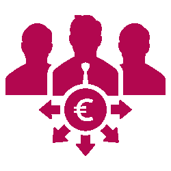 Icon Personen mit Euro