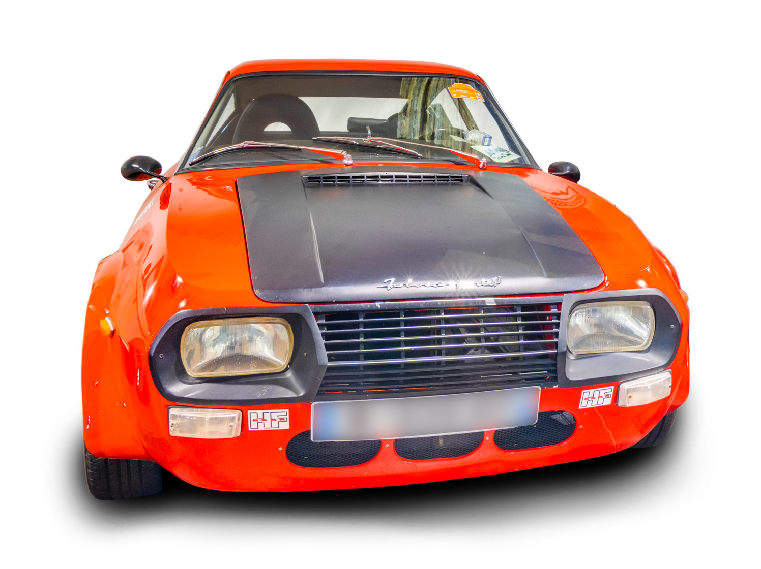 Voiture de collection Lancia Fulvia rouge