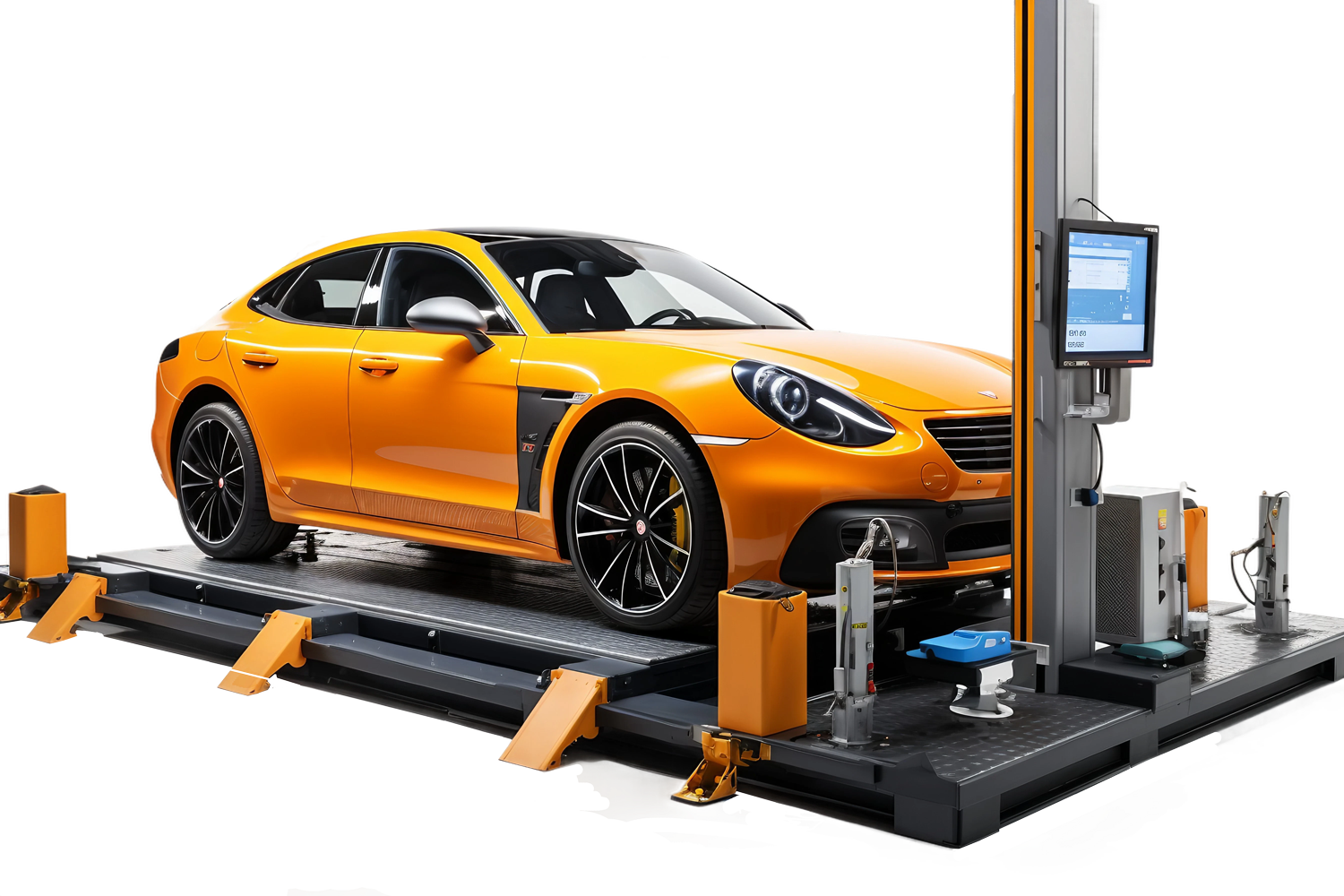 Voiture en réparation