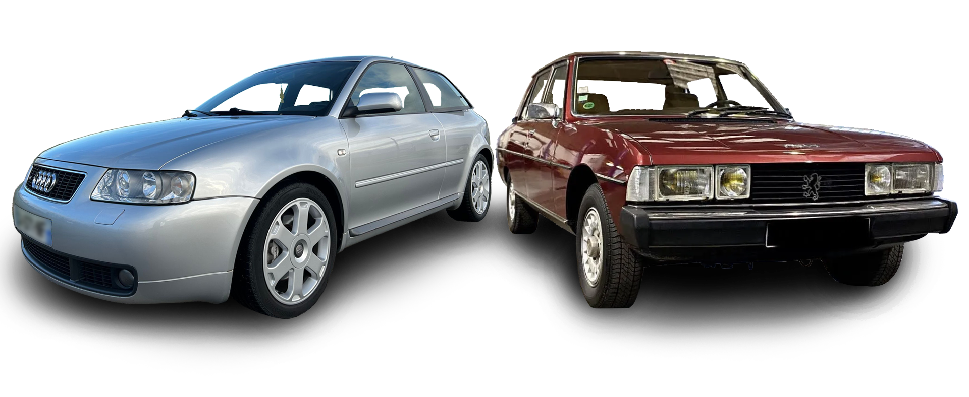 Deux voitures proposées à la vente