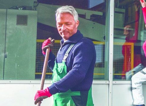 Rainer Locher als Gärtner