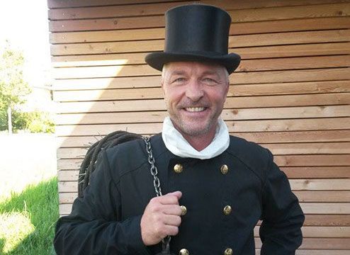 Rainer Locher als Kaminfeger