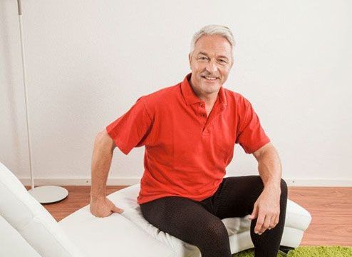 Rainer Locher beim Sport