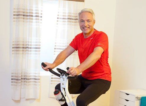 Rainer Locher beim Sport