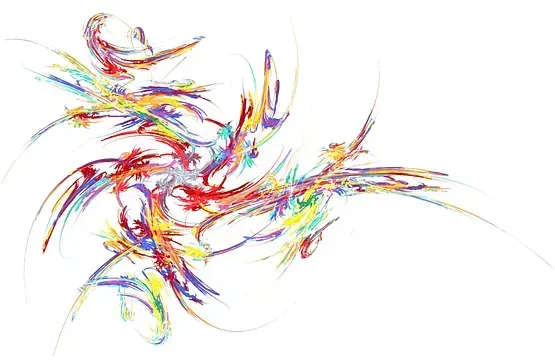 Una pintura colorida de un pájaro sobre un fondo blanco.