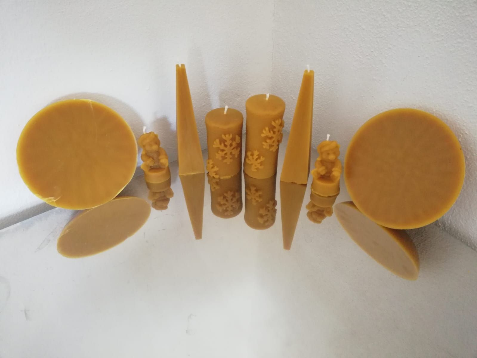 velas de cera de abeja