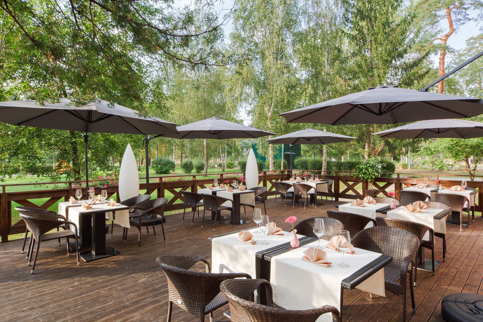 Une terrasse ombragée