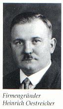 Ein Schwarz-Weiß Foto vom Firmengründer Heinrich Oestreicher
