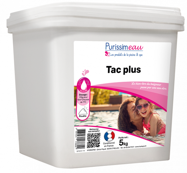 Produit Tac plus pour piscine