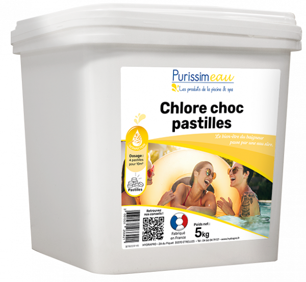 Produit chlore choc pastilles