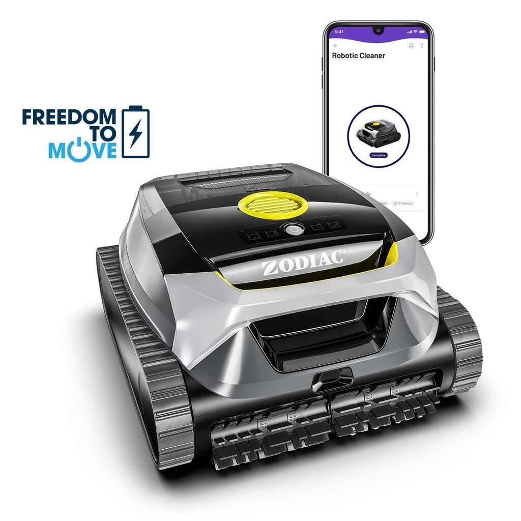 Robot nettoyant de piscine gris
