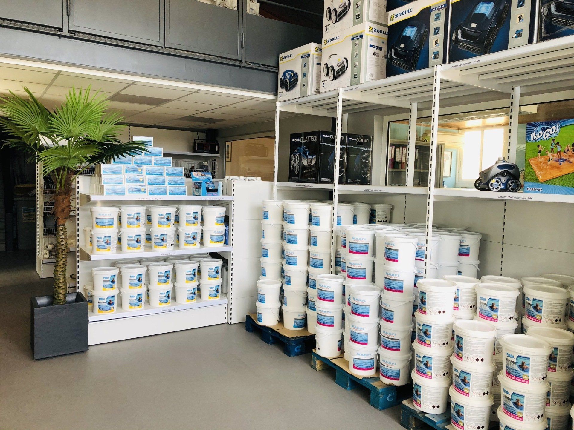 Magasin de piscine pour vos robots