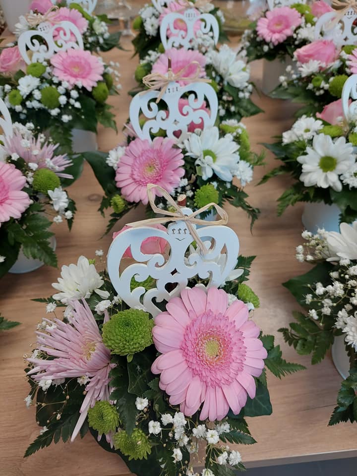 Décoration individuelle sur les tables