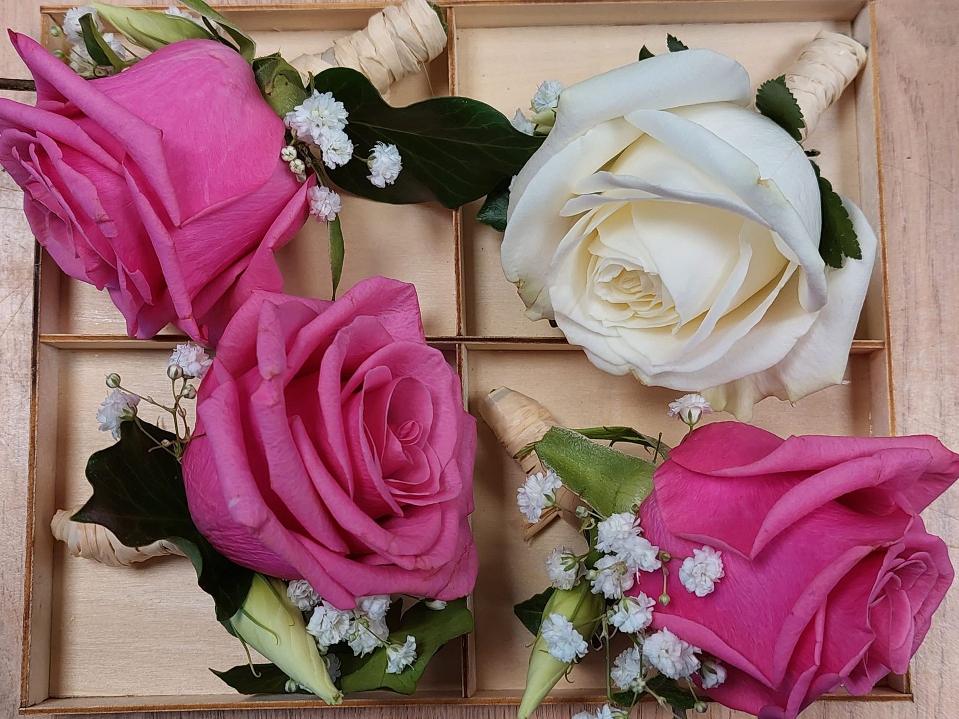 Fleurs à mettre dans la poche du costume