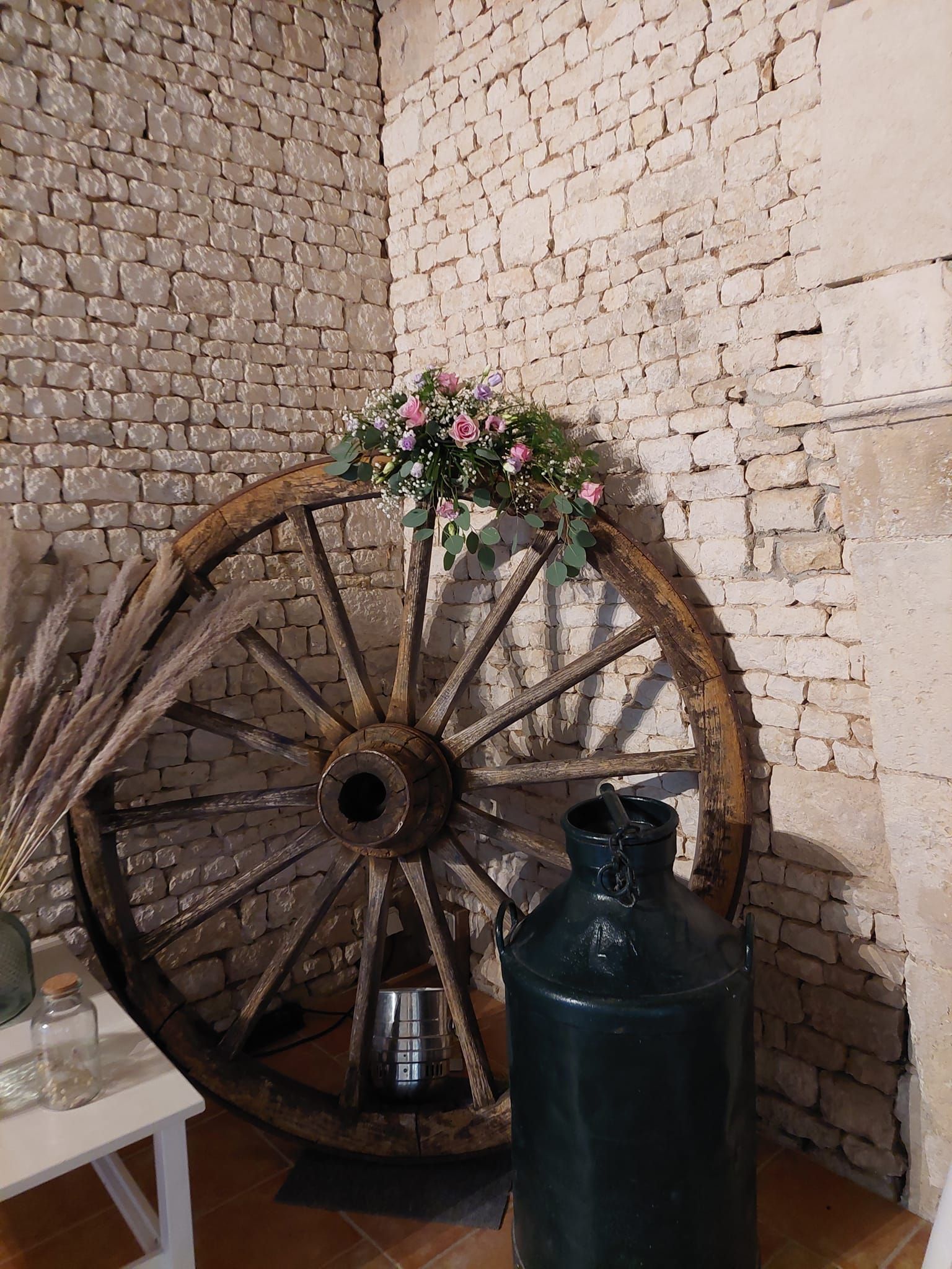 Composition fleurs décoration mariage