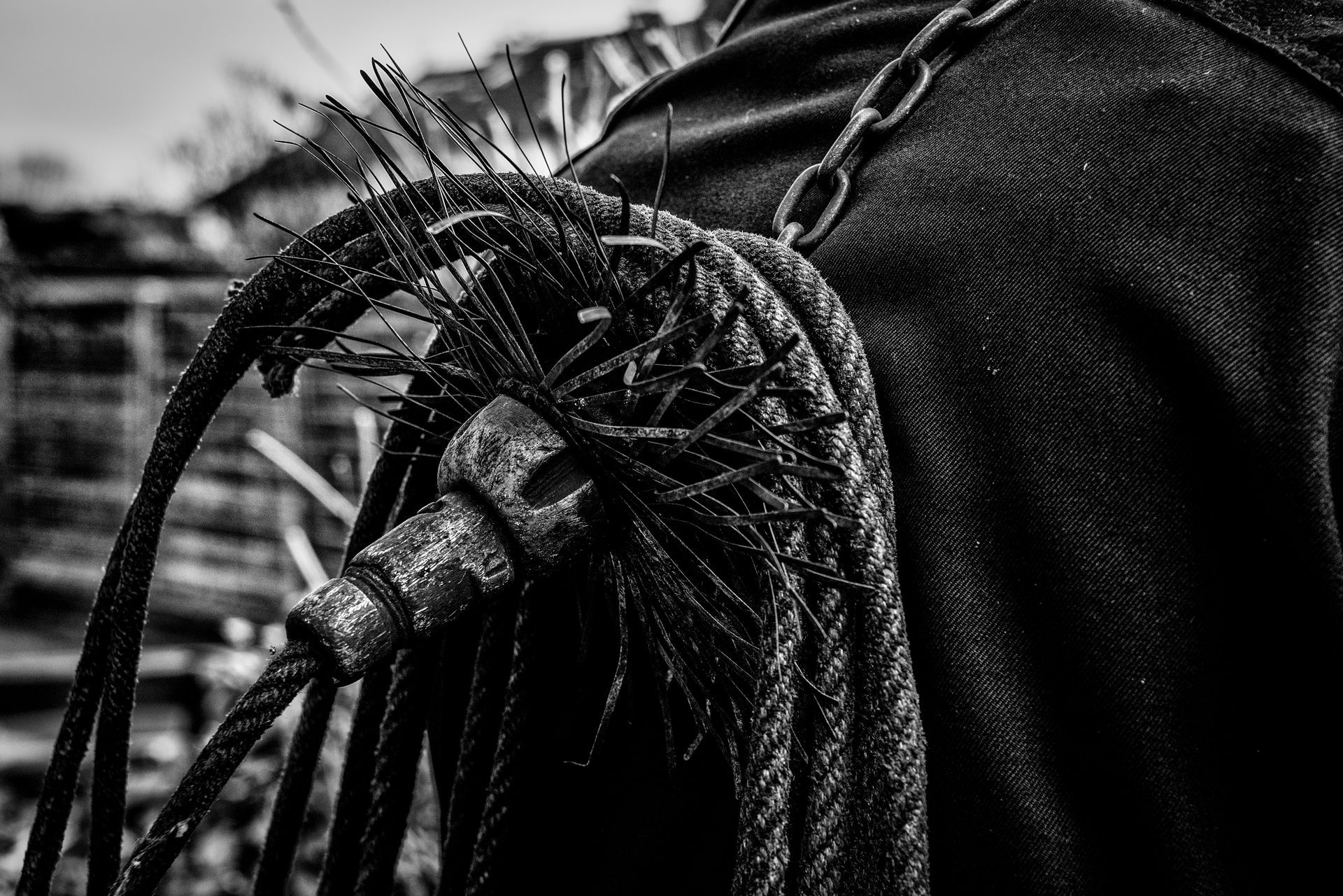 Ramonage en noir et blanc