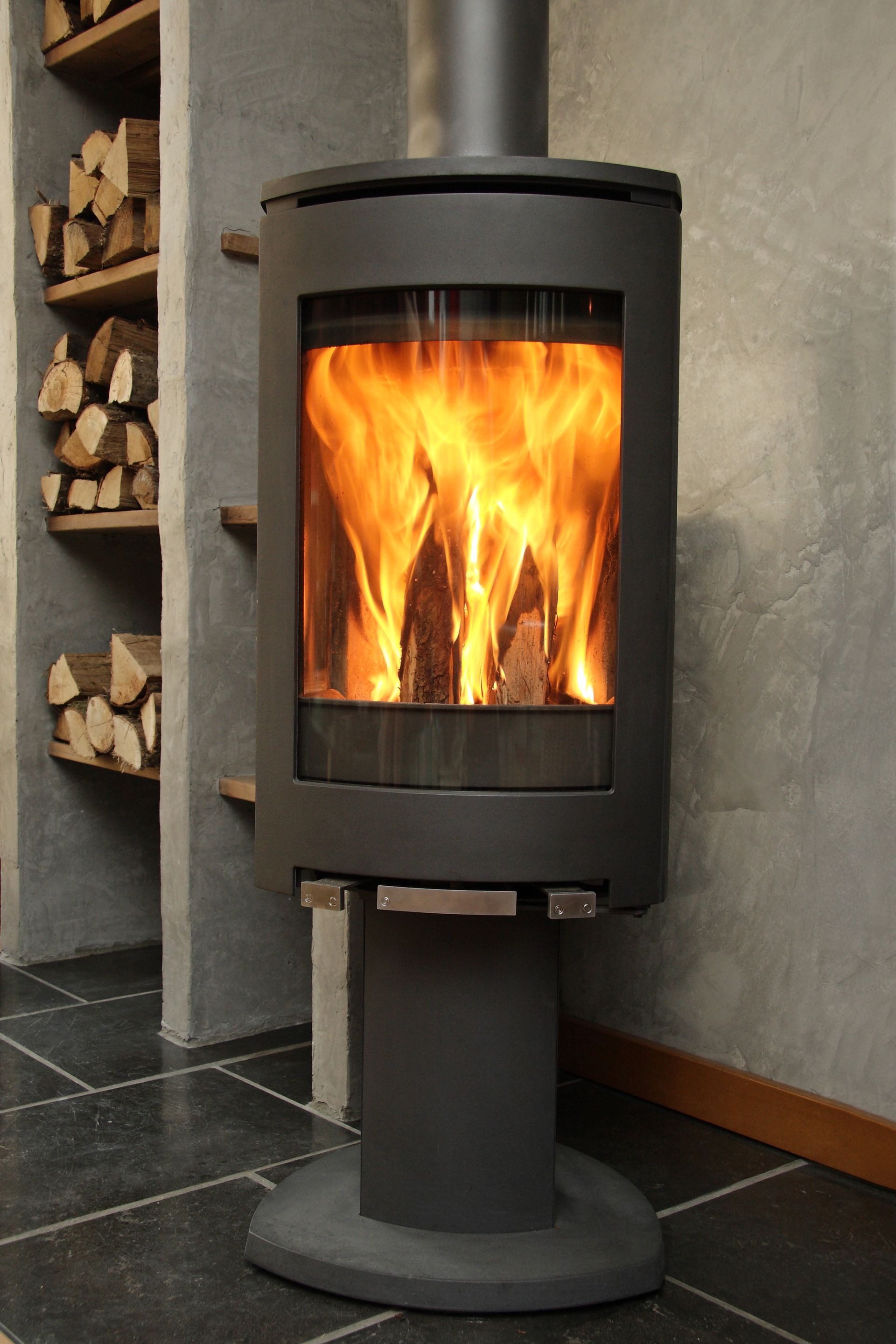 Poêle en fonte à combustion propre