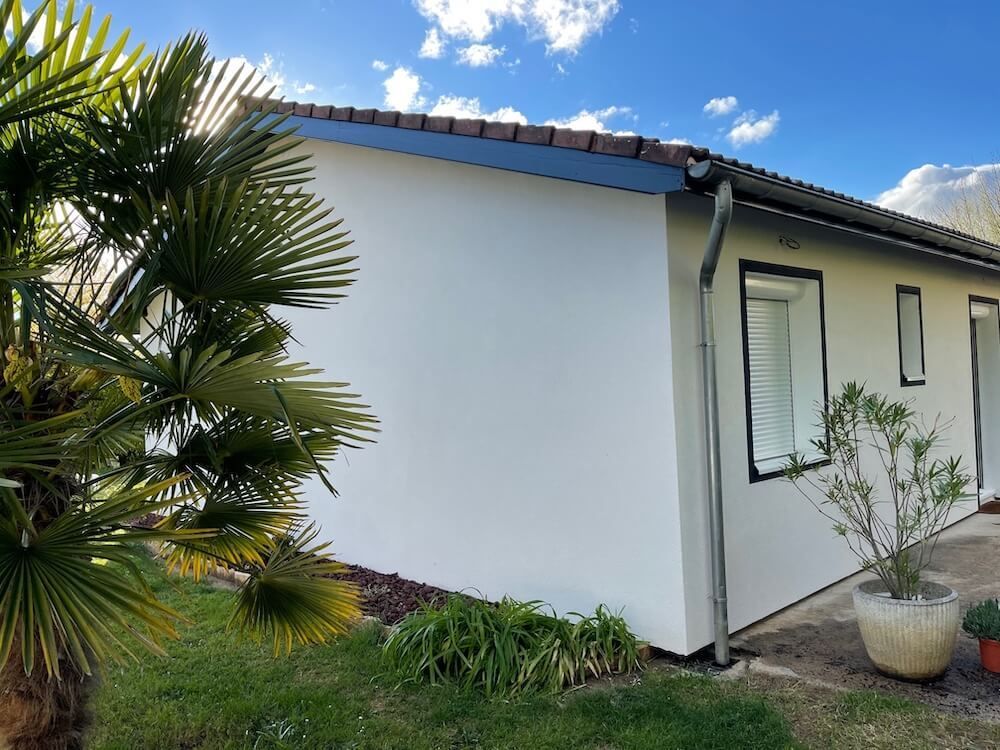 Façade d'une maison nettoyée