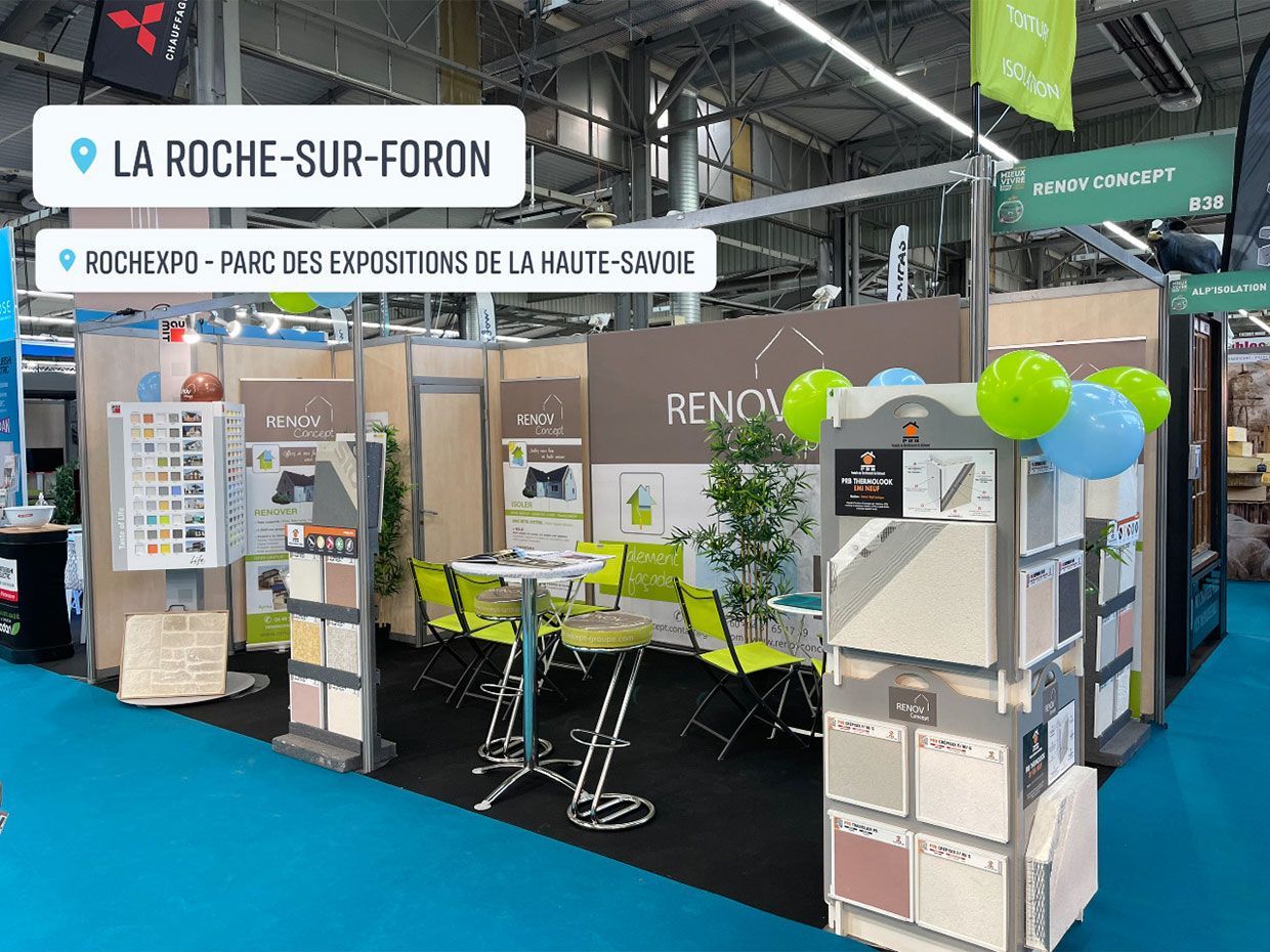 Stand d'exposition Rochexpo à la Roche-sur-Foron