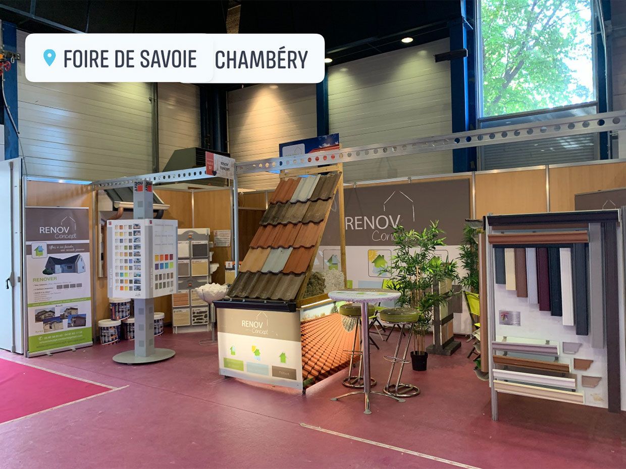 Stand d'exposition Rochexpo à la Foire de Savoie