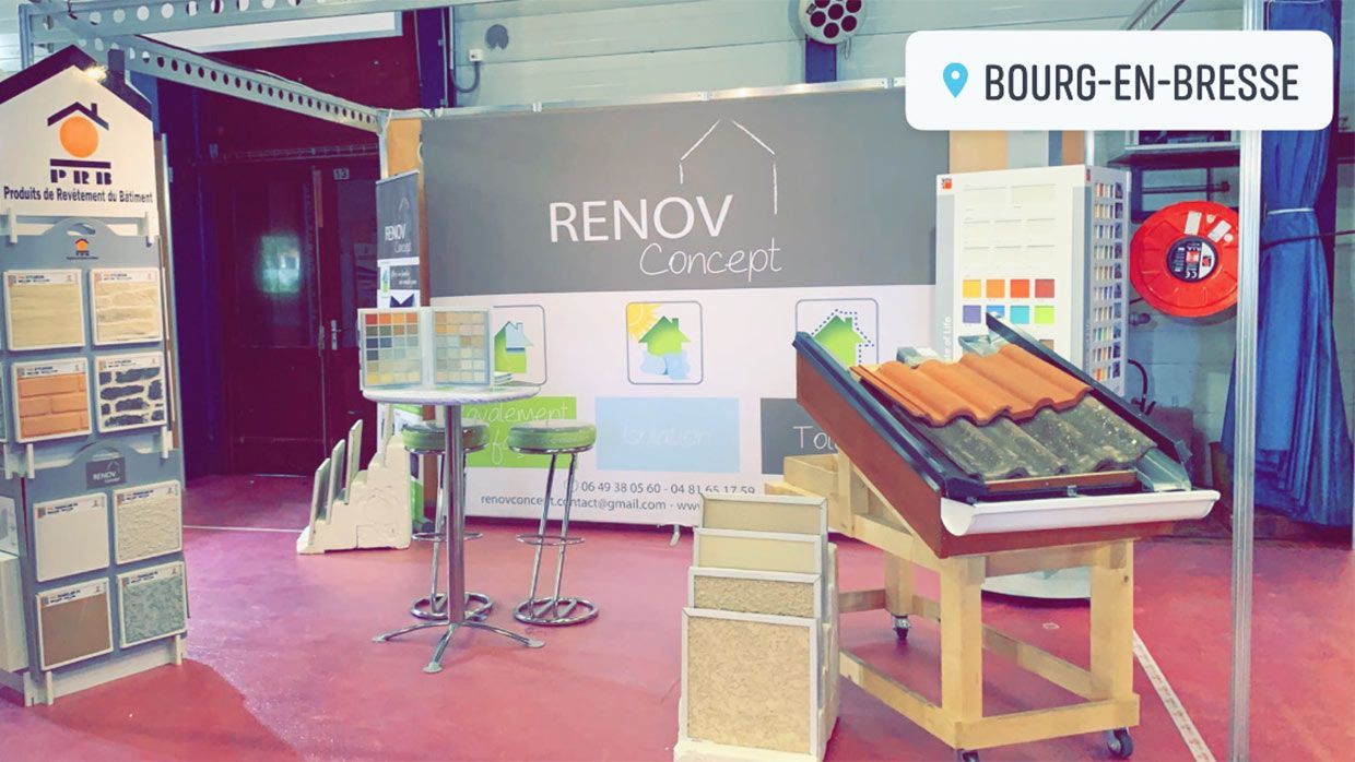 Stand d'exposition Rochexpo à Bourg-en-Bresse