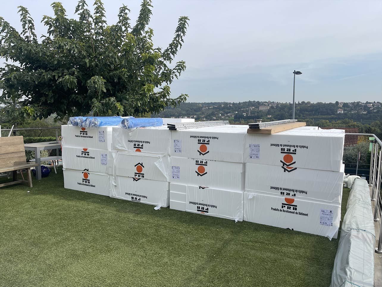 Bloc d'isolation pour une maison