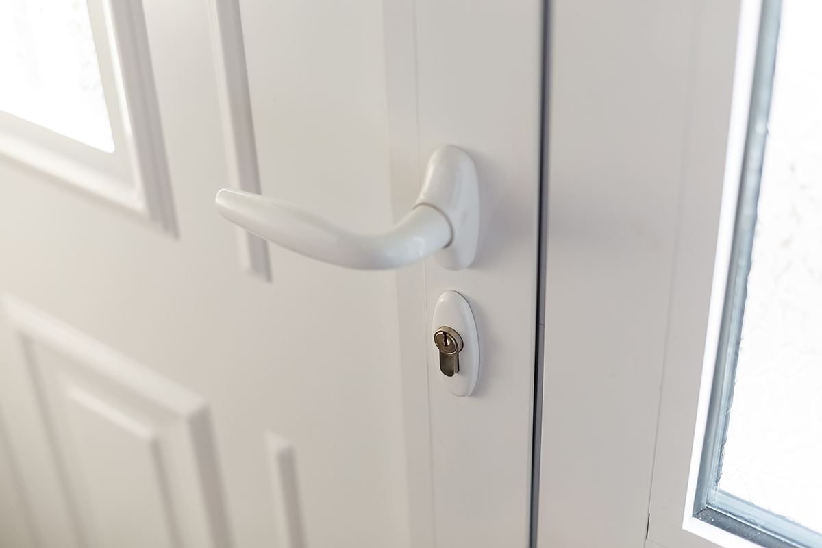 Poignée de porte d'entrée en PVC