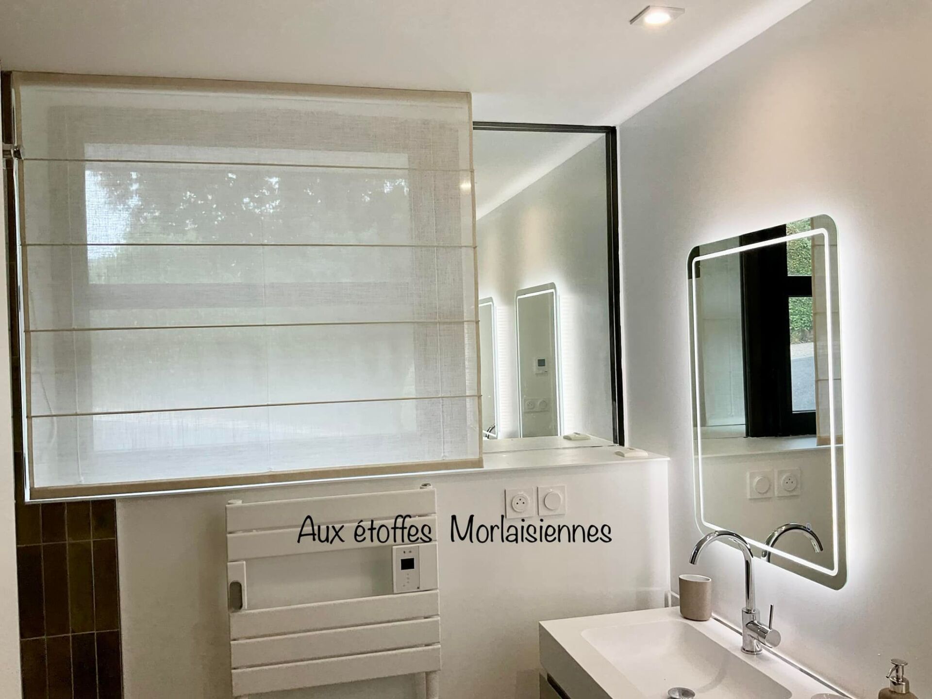 Store bateau en tissu vert