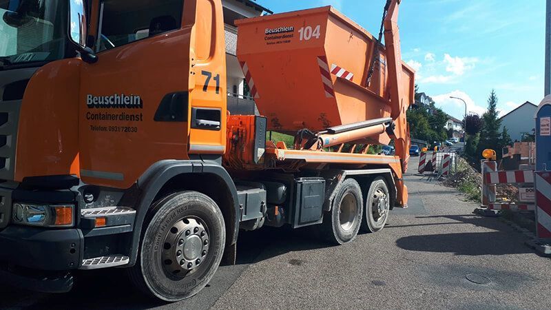 Beuschlein Transportbeton GmbH & Co.KG, 97236 Randersacker, Transportbeton, Entsorgung, Containerdienst, Recycling Baustoffe, Sand - Splitt, Zwischenlagerung, Erdbau, Abbruch, Rückbau, Schwertransporte