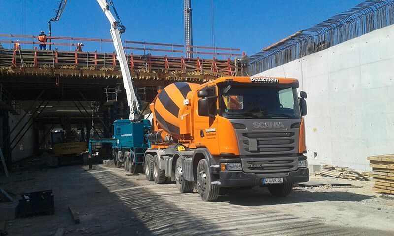 Beuschlein Transportbeton GmbH & Co.KG, 97236 Randersacker, Transportbeton, Entsorgung, Containerdienst, Recycling Baustoffe, Sand - Splitt, Zwischenlagerung, Erdbau, Abbruch, Rückbau, Schwertransporte