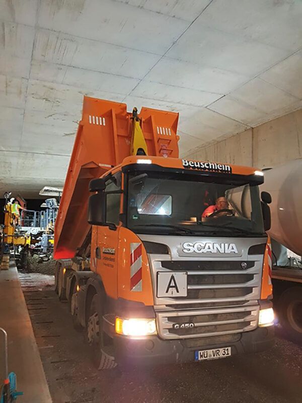 Beuschlein Transportbeton GmbH & Co.KG, 97236 Randersacker, Transportbeton, Entsorgung, Containerdienst, Recycling Baustoffe, Sand - Splitt, Zwischenlagerung, Erdbau, Abbruch, Rückbau, Schwertransporte
