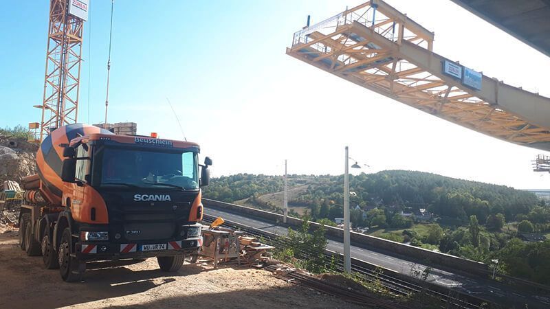 Beuschlein Transportbeton GmbH & Co.KG, 97236 Randersacker, Transportbeton, Entsorgung, Containerdienst, Recycling Baustoffe, Sand - Splitt, Zwischenlagerung, Erdbau, Abbruch, Rückbau, Schwertransporte