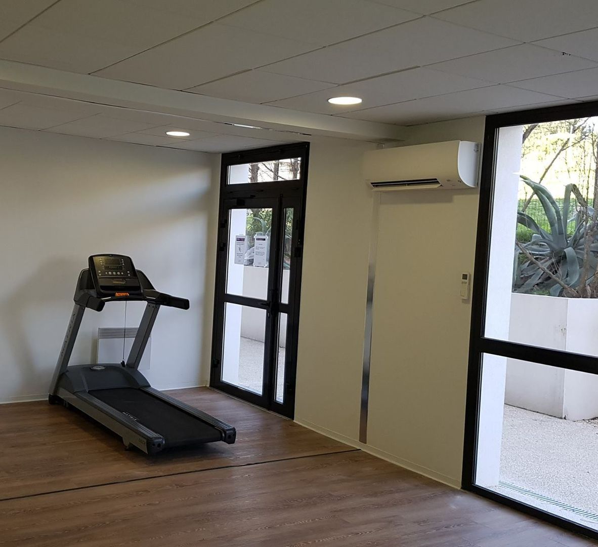 Climatisation dans une salle de sport