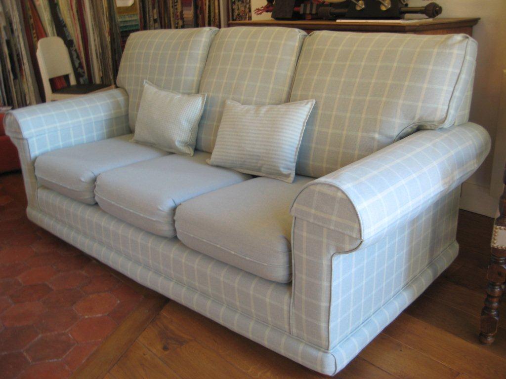 Canapé moderne style anglais tissu Jab
