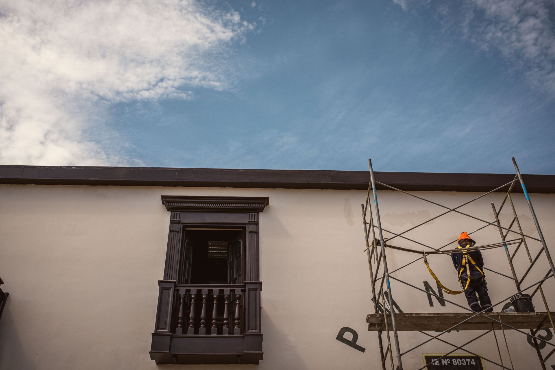 Trabajos de reparación de fachadas en La Vall d’Uixó