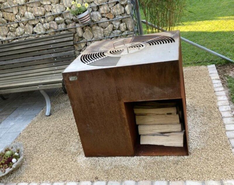 Kortenstahl Outdoor-Herd  Keller Gartengestaltung + Gartenpflege GmbH