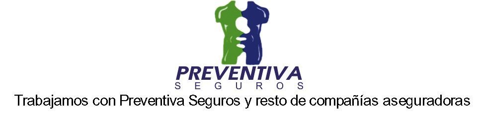 El logo azul y verde es un seguro preventivo.