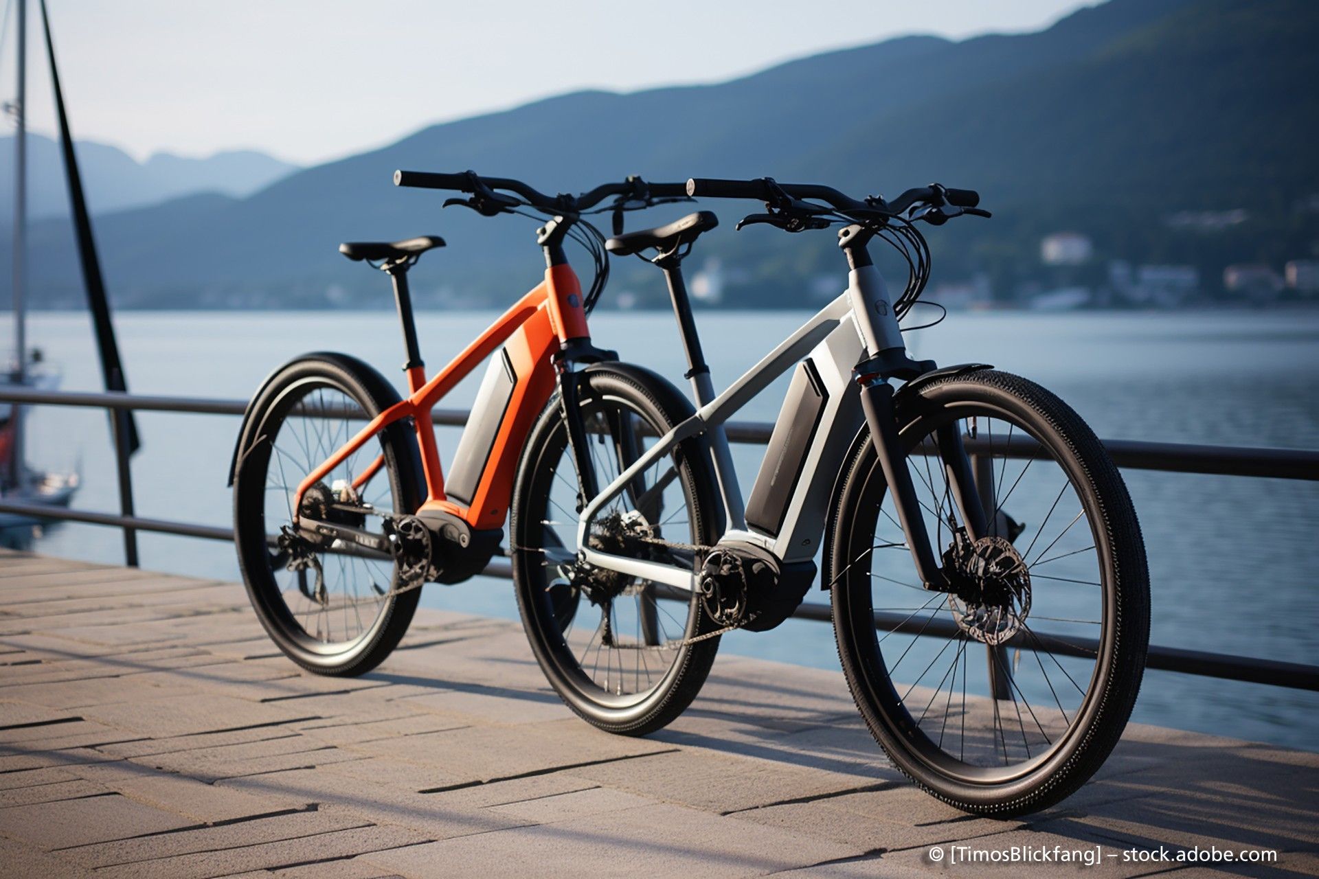 2 Räder an Seeufer, Slickrock Fahrradgeschäft