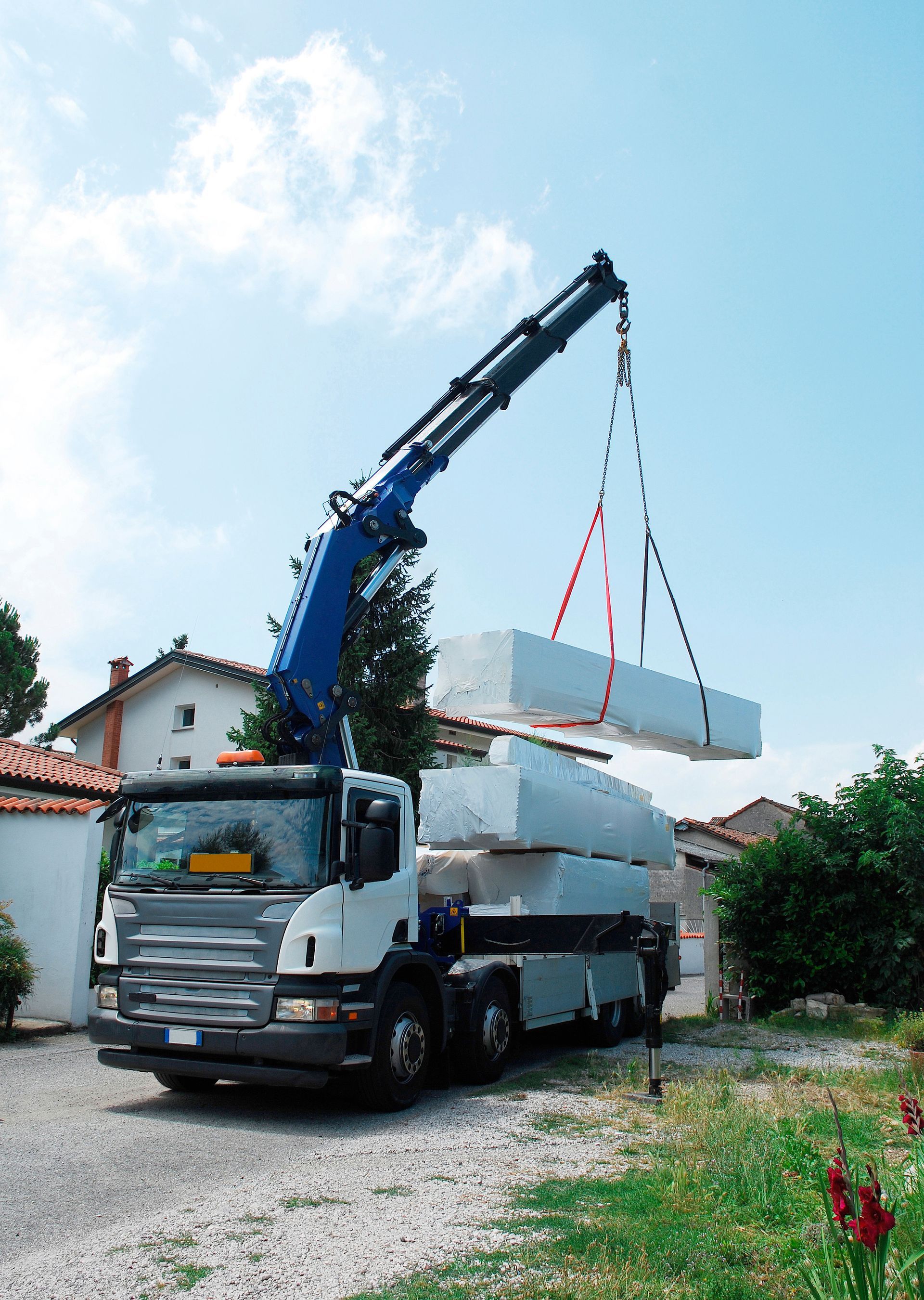 Un camion benne du groupe Maurel Transport