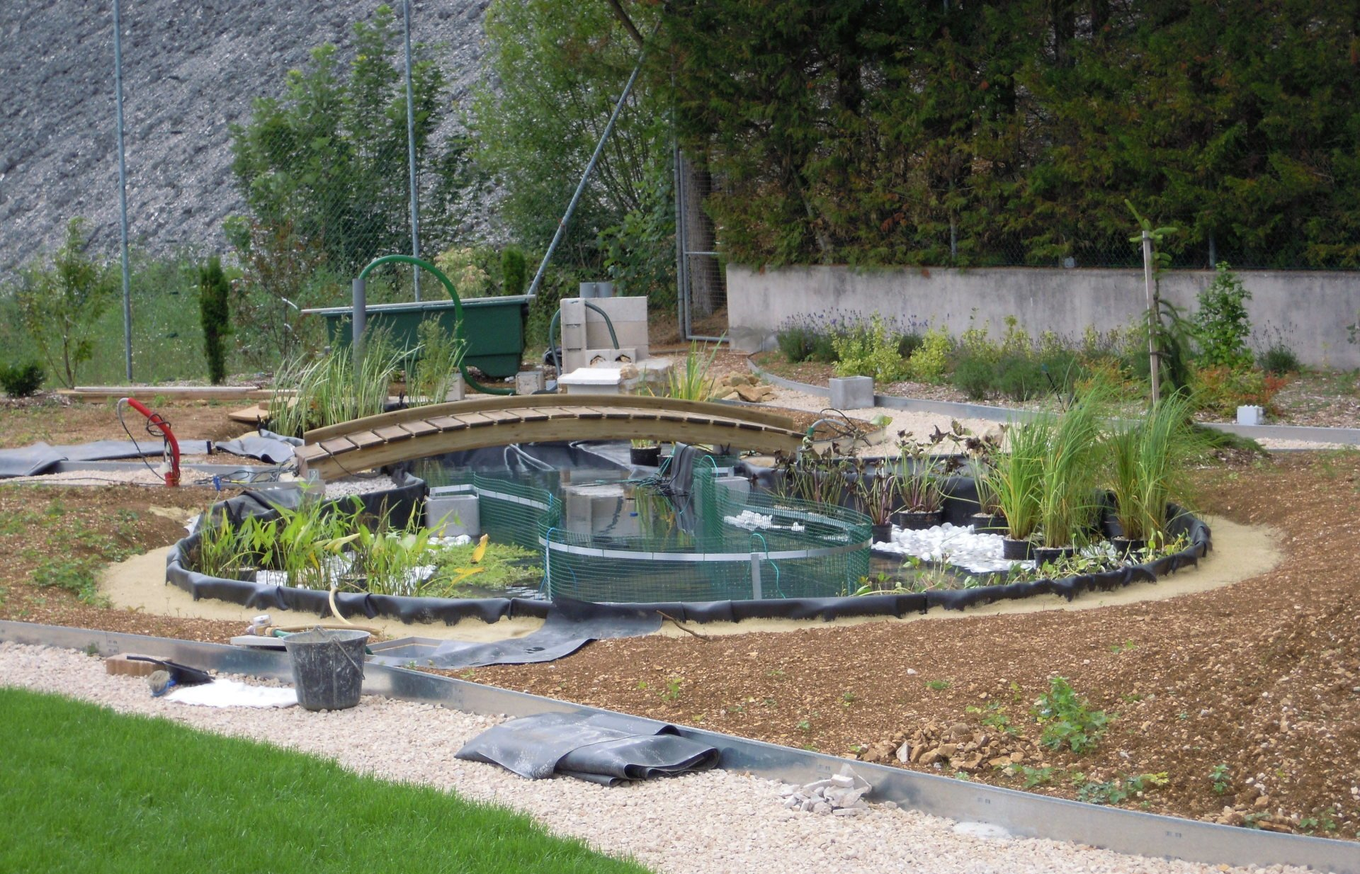 Réalisation de bassin