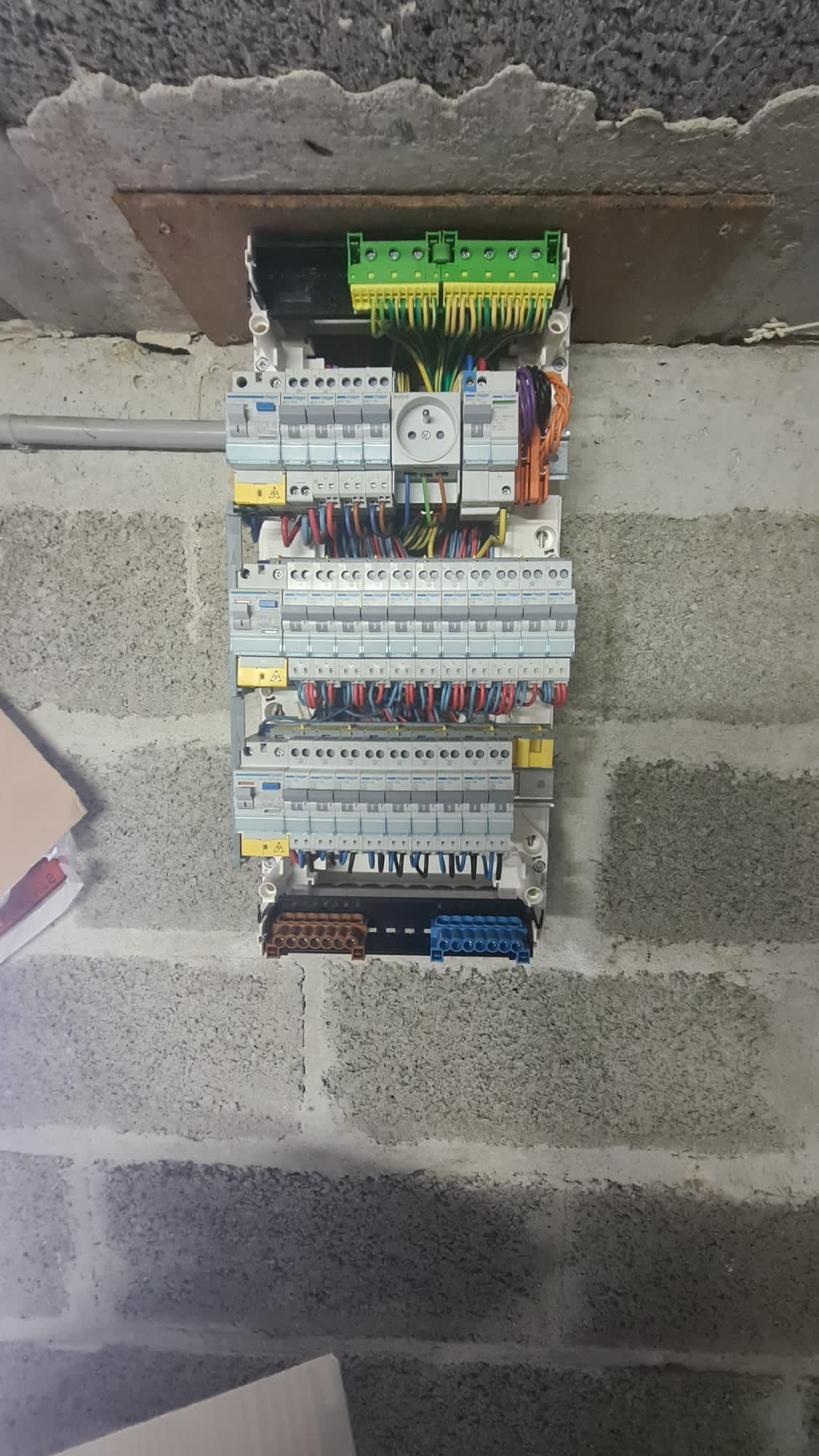 Un tableau électrique neuf