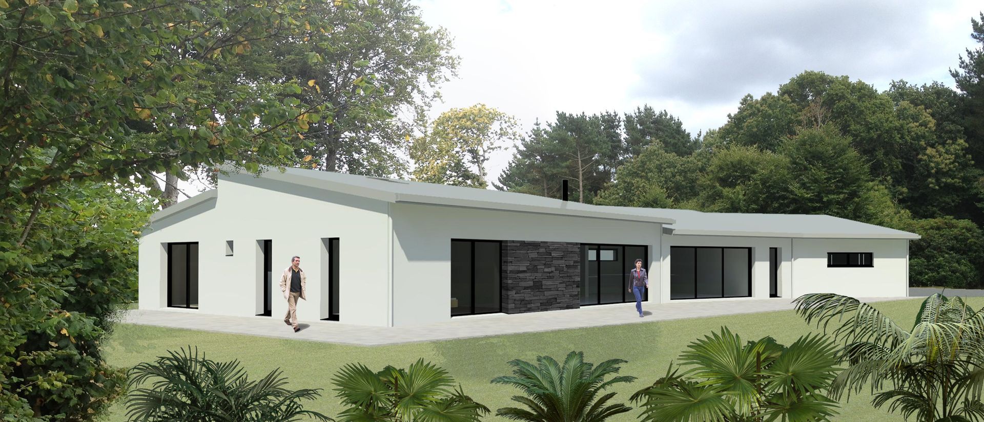 Réalisation 3D de maison individuelle