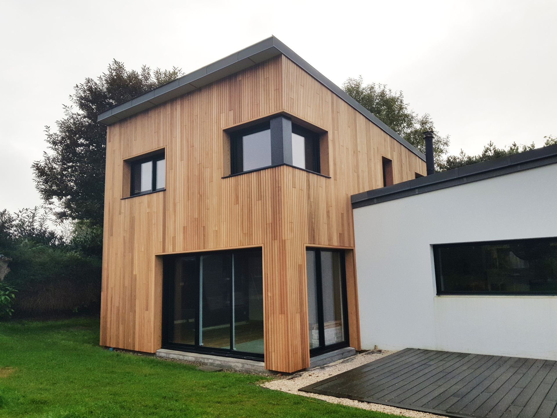 Extension d'une maison en bois