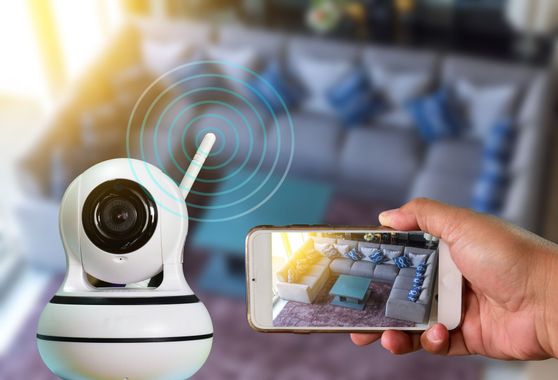 Une caméra de surveillance