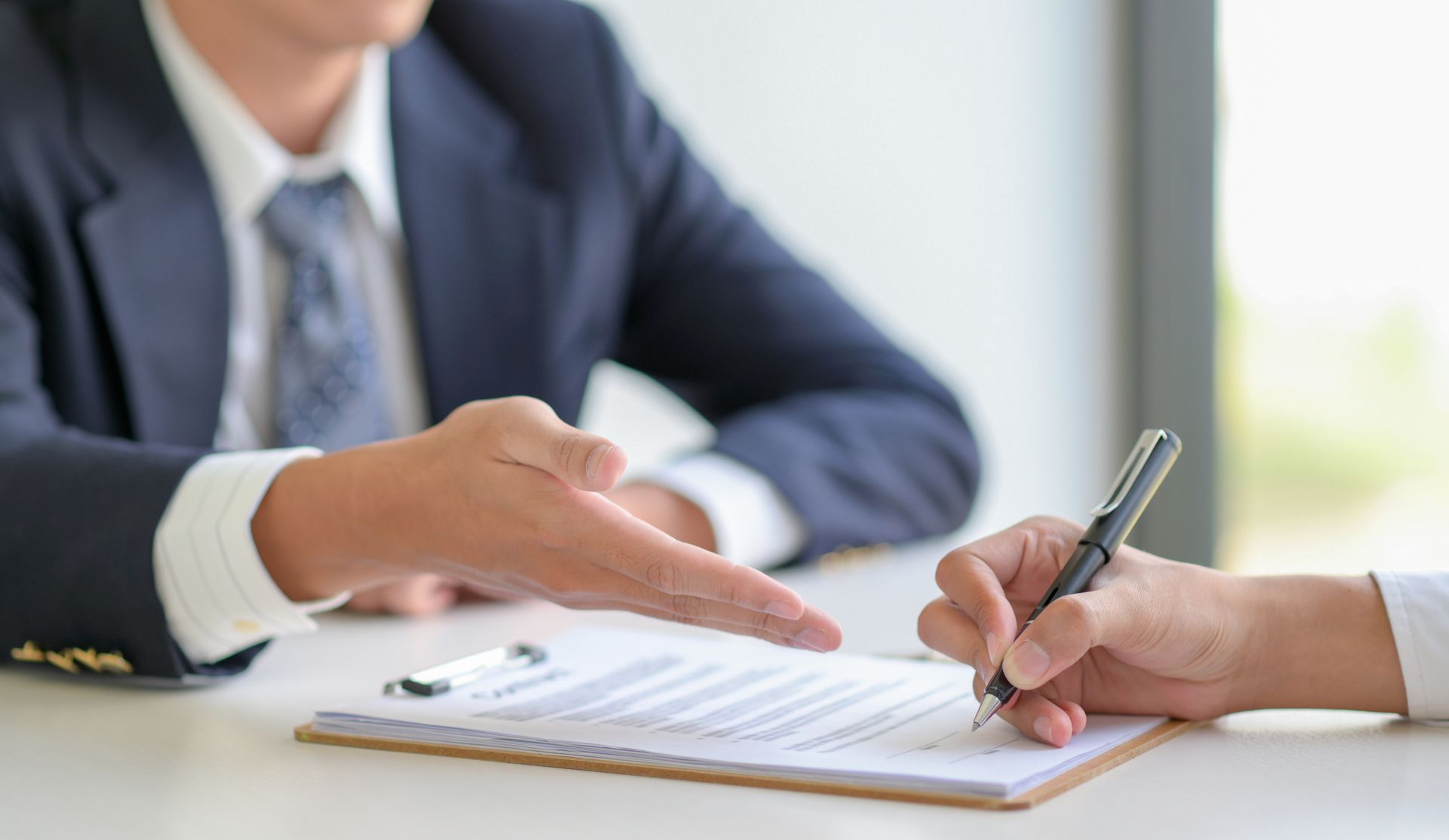 Une signature de contrat